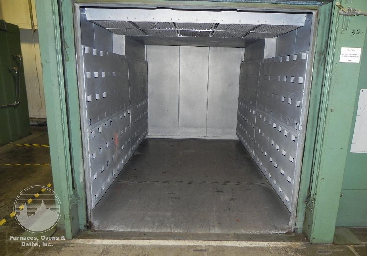 Used 72"W x 72"H x 132"L (11'), Wisconsin Walk-In Oven SWT-6116-E, 600°F, Electric, Powered Exhaust