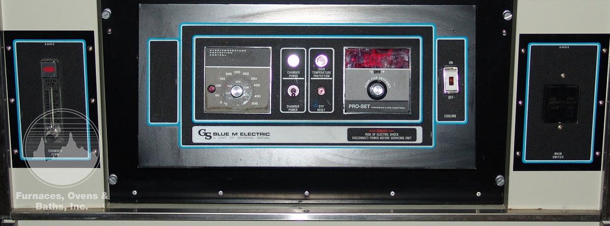 Used 16.5''W x 19.7"H x 18"L Blue M 206 Inert Gas Clean Room Cabinet Oven, 500°F, 208V Single Phase