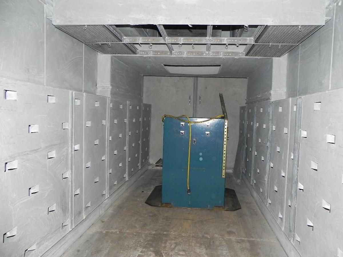 Used 72"W x 72"H x 168"L (14'), Lindberg Walk-In Oven 73-SH-7216872-6, 600°F, Electric, Powered Exhaust