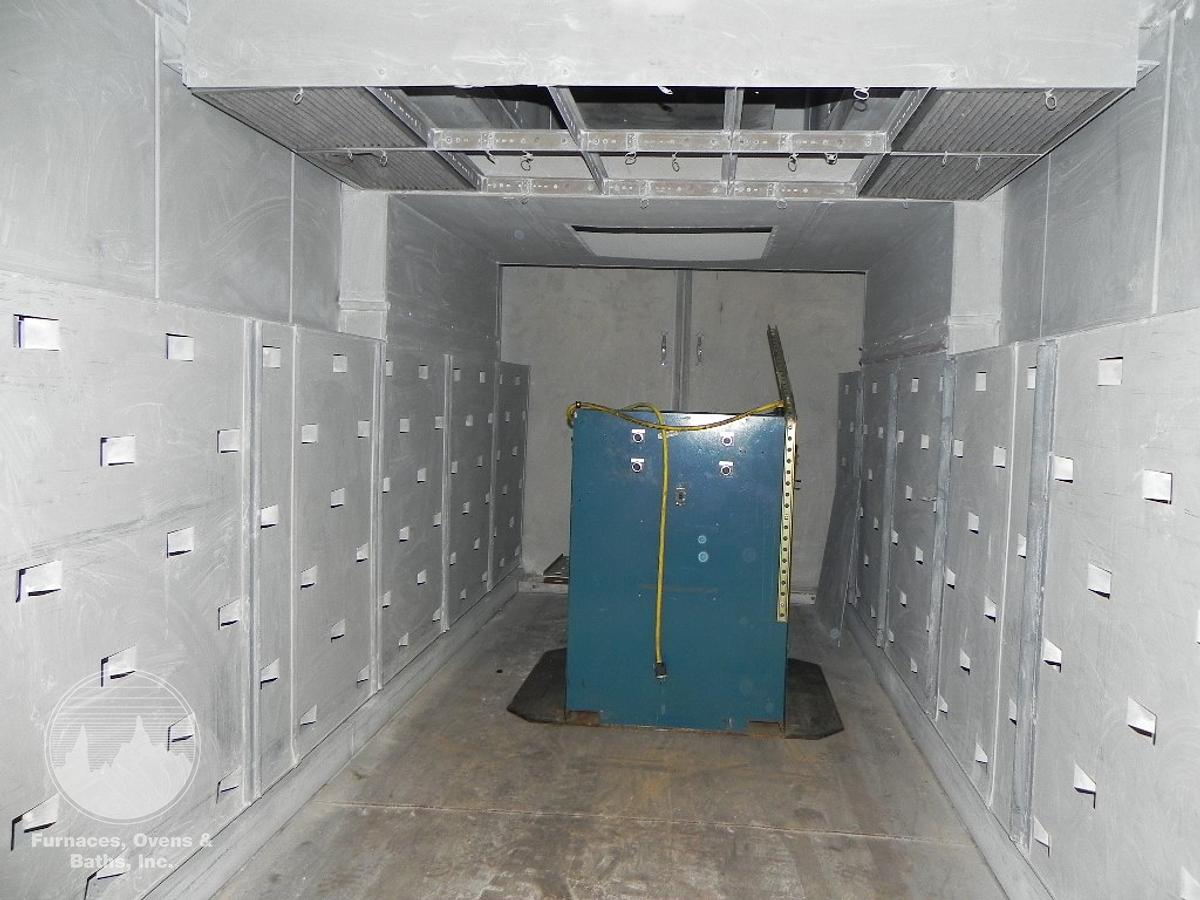 Used 72"W x 72"H x 168"L (14'), Lindberg Walk-In Oven 73-SH-7216872-6, 600°F, Electric, Powered Exhaust