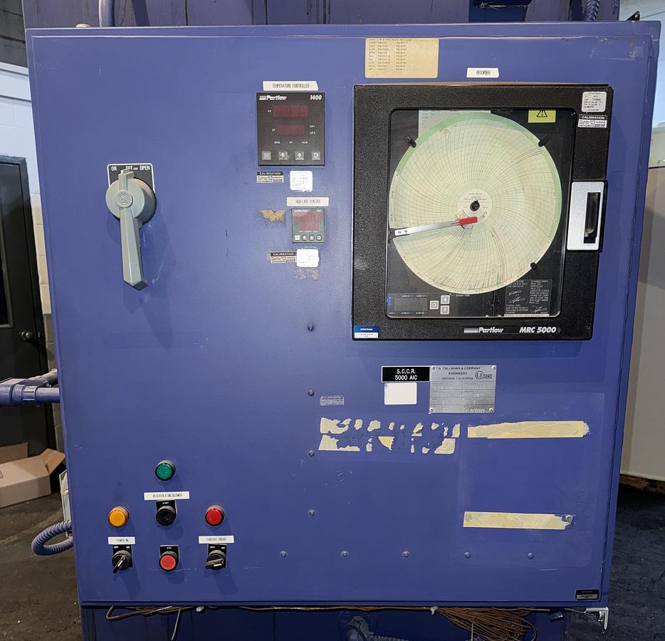 Used 60"W x 54"H x 36"L E.J. Callhan Cabinet Oven, 400°F, Electric, Stainless Steel Interior, Vacuum Composite Oven