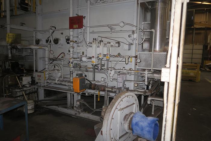 Used Surface Combustion Super Allcase Integral Quench Furnace, 36"W x 36"H x 72"L, Gas Fired, 1750°F