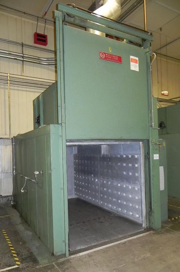 Used 72"W x 72"H x 132"L (11'), Wisconsin Walk-In Oven SWT-6116-E, 600°F, Electric, Powered Exhaust
