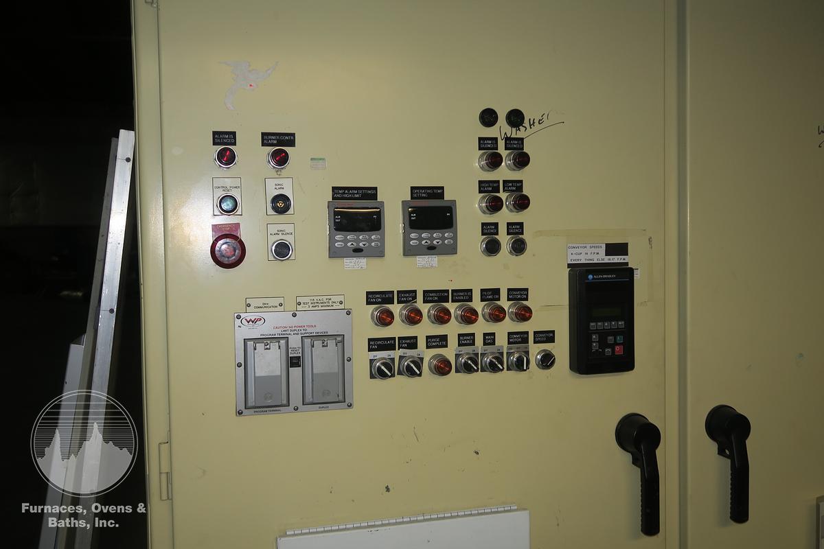 Used 60"W x 6"H x 35'L Belco Industries Belt Conveyor Oven, Gas Fired, 500-F