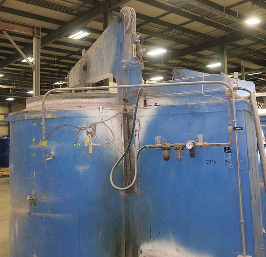 Used 38" Diameter x 48" Deep Lindberg 12-EC-3848-12 Pit Cyclone Pit Furnace, 1250°F, Electric