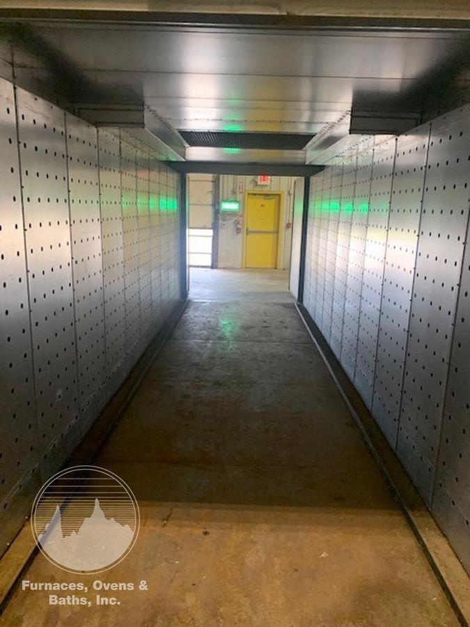 Used 84"W x 84"H x 264"L (22'L), Lewco, Electric Walk-In Oven, 500°F, Double Ended