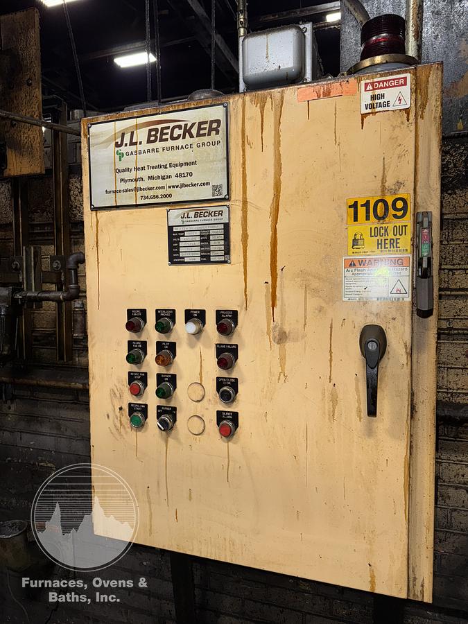Used 36"W x 30"H x 72"L, Gasbarre, 1300°F, Gas Fired, Fiber Lined, 6000 Pound Capacity