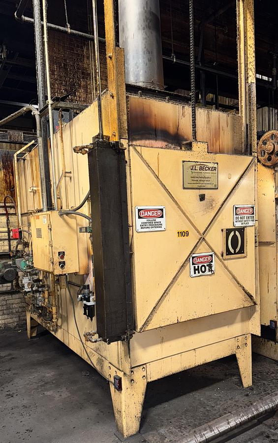 Used 36"W x 30"H x 72"L, Gasbarre, 1300°F, Gas Fired, Fiber Lined, 6000 Pound Capacity