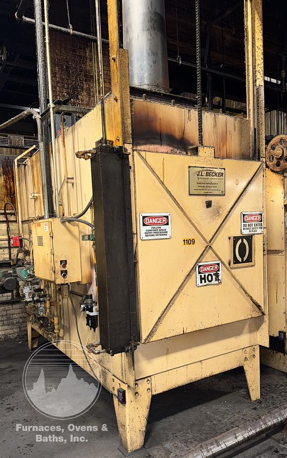 Used 36"W x 30"H x 72"L, Gasbarre, 1300°F, Gas Fired, Fiber Lined, 6000 Pound Capacity