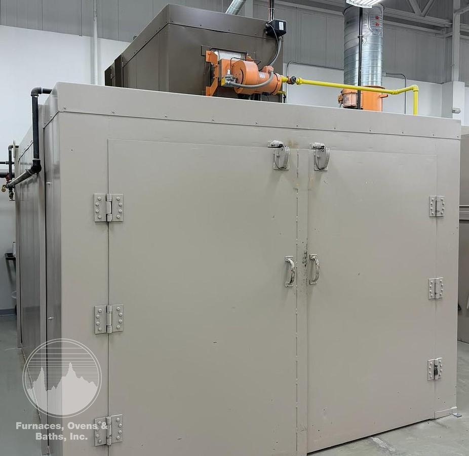 Used 96"W x 78"H x 168"(14')L, Wisconsin/Applied Heat Walk-In Oven, 500°F, Gas Fired