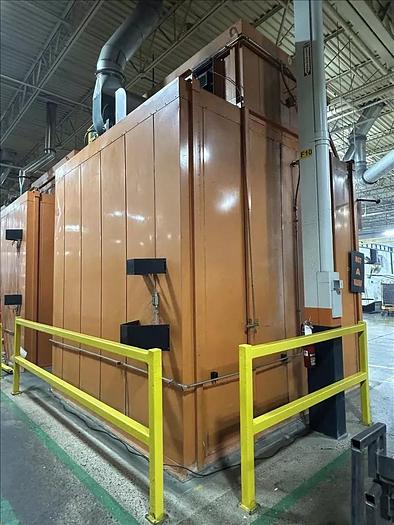Used 96"W x 120"H x 144"L, Wisconsin Walk-In Oven SWH-81210-G, 500°F, Gas Fired w/Carts