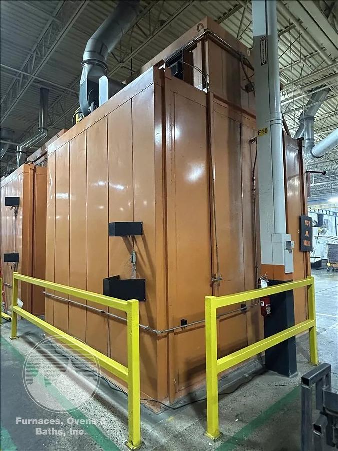 Used 96"W x 120"H x 144"L, Wisconsin Walk-In Oven SWH-81210-G, 500°F, Gas Fired w/Carts