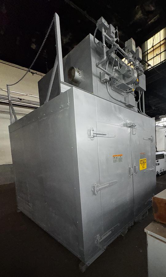 Used 72"W x 78"H x 120"L, Despatch PSD3-38S-G Walk-In Oven, 650°F, Gas Fired, Solvent Rated