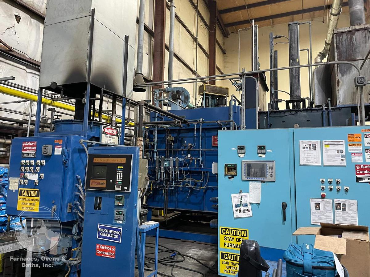 Used Surface Combustion Super Allcase Integral Quench Furnace, 36"W x 36"H x 48"L, Gas, 1800°F