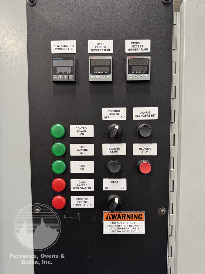 Used 48"W x 36"H x 36"L Wisconsin Cabinet Oven, 650°F, Electric, Vacuum Composite Cure