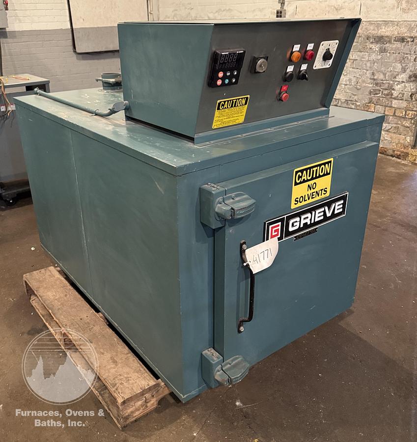 Used 24"W x 24"H x 36"Dp, Grieve AF-500 Cabinet Oven, Electric, 500°F