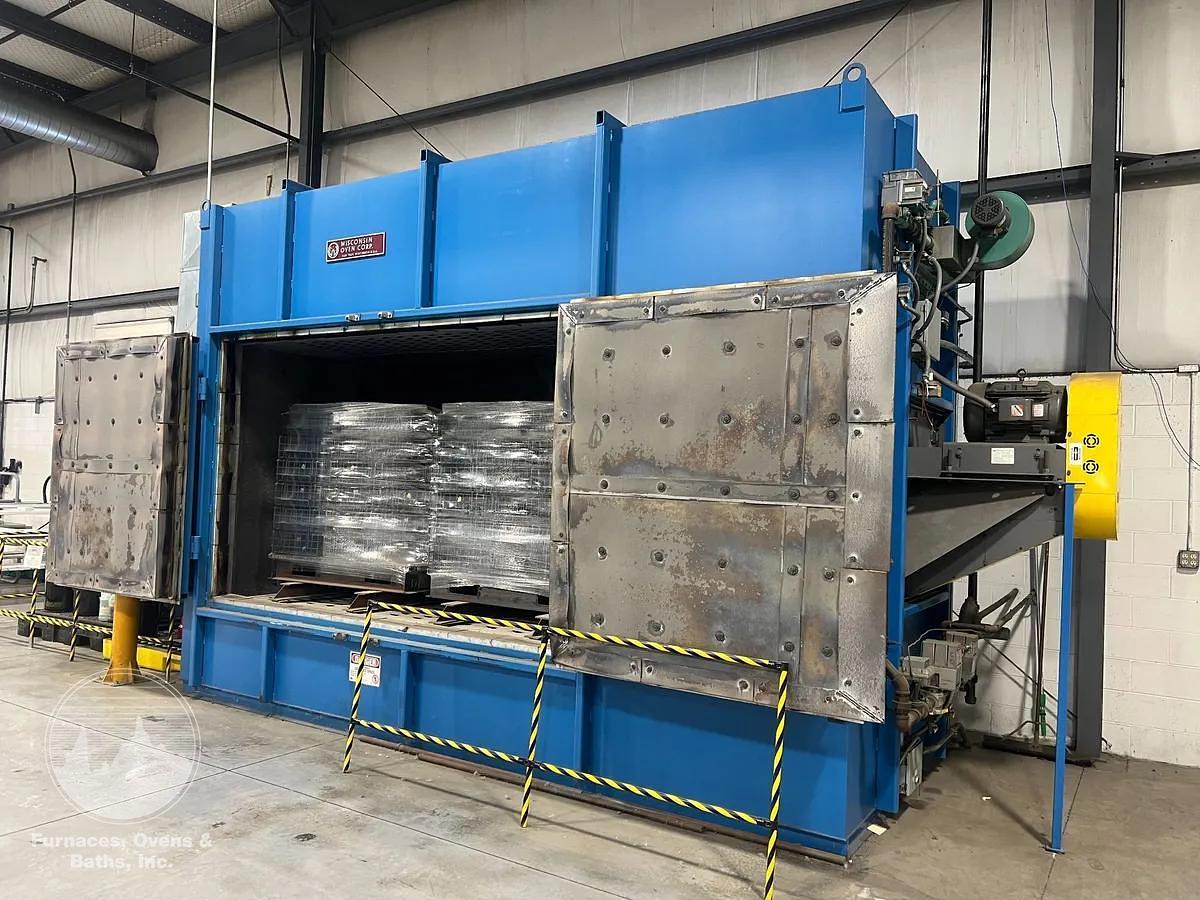 Used 120"W x 65"H x 65"L, Wisconsin Batch Oven, 1000°F, Gas Fired, EXCELLENT CONDITION