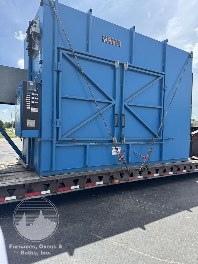 Used 120"W x 65"H x 65"L, Wisconsin Batch Oven, 1000°F, Gas Fired, EXCELLENT CONDITION