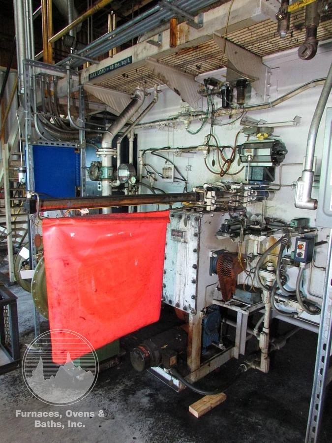 Used AFC Integral Quench Furnace, 36"W x 36"H x 48"L, Gas Fired, 1750°F