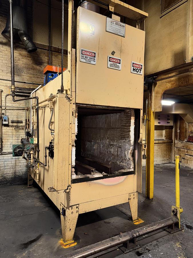 Used 36"W x 30"H x 72"L, Gasbarre, 1300°F, Gas Fired, Fiber Lined, 6000 Pound Capacity