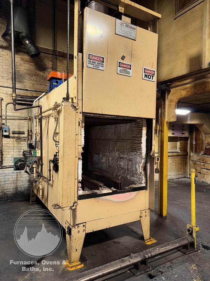Used 36"W x 30"H x 72"L, Gasbarre, 1300°F, Gas Fired, Fiber Lined, 6000 Pound Capacity