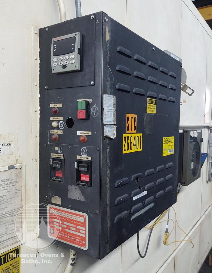 Used 60"W x 72"H x 96"L, Grieve B3-650 Gas Fired Walk-In Oven, 650°F, Class A Solvent Rated