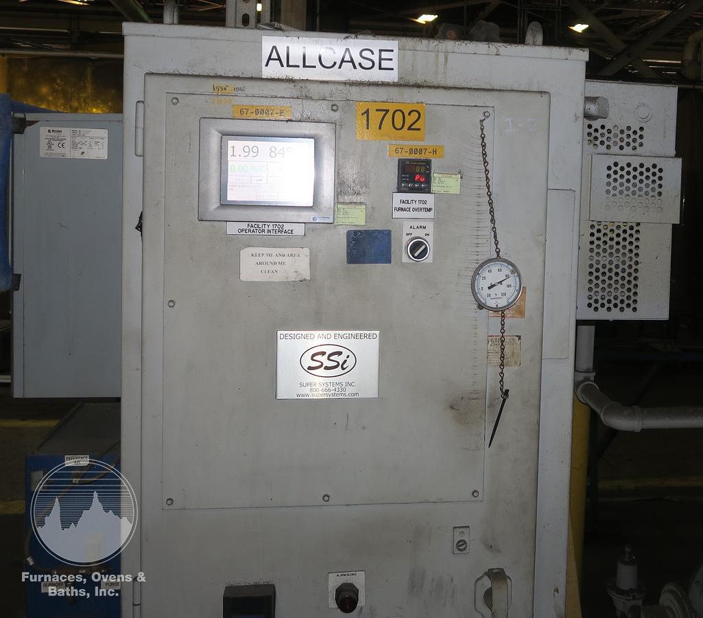Used Surface Combustion Super Allcase Integral Quench Furnace, 36"W x 36"H x 72"L, Gas Fired, 1750°F