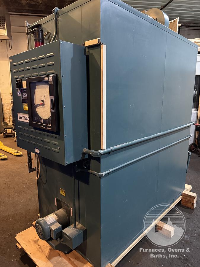 Used 56"W x 60"H x 32”L, Grieve SB-350 Cabinet Oven, 350-F, Gas Fired, Class A, Solvent Rated, Stainless Steel Interior