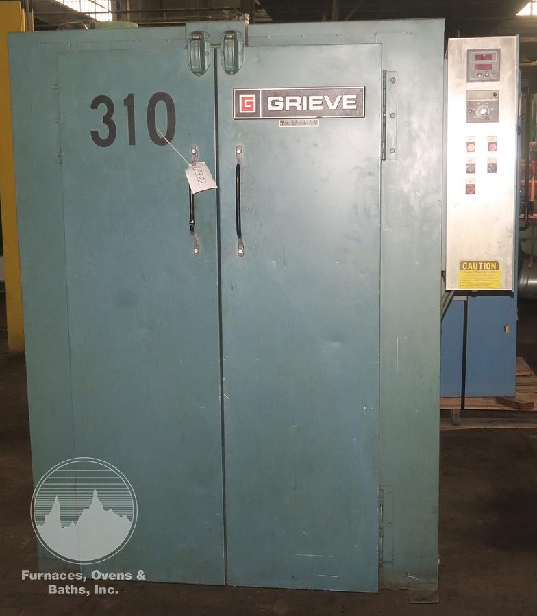 Used 36"W x 60"H x 36"L Grieve TA-500, 500°F, Electric, Stainless Steel Interior