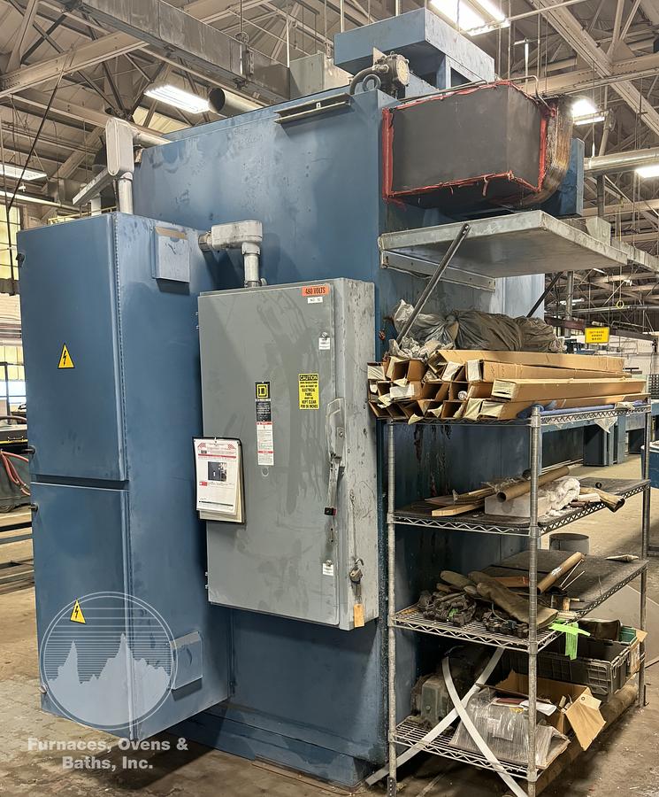 Used 48"W x 72"H x 48"L, Gruenberg, Electric Walk-In Oven, 450°F, Solvent Rated, Stainless Steel Interior