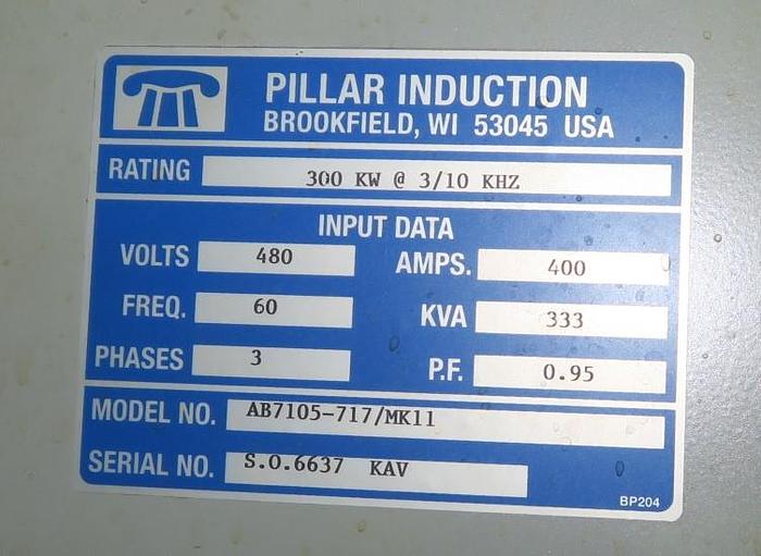 Used Pillar MK 11 300 kW, 10 kHz w/Scanner
