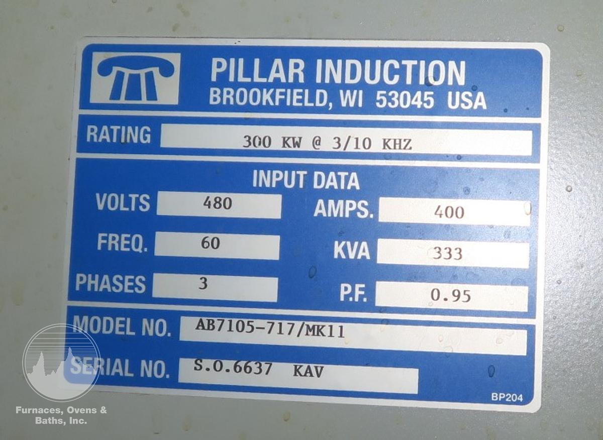 Used Pillar MK 11 300 kW, 10 kHz w/Scanner