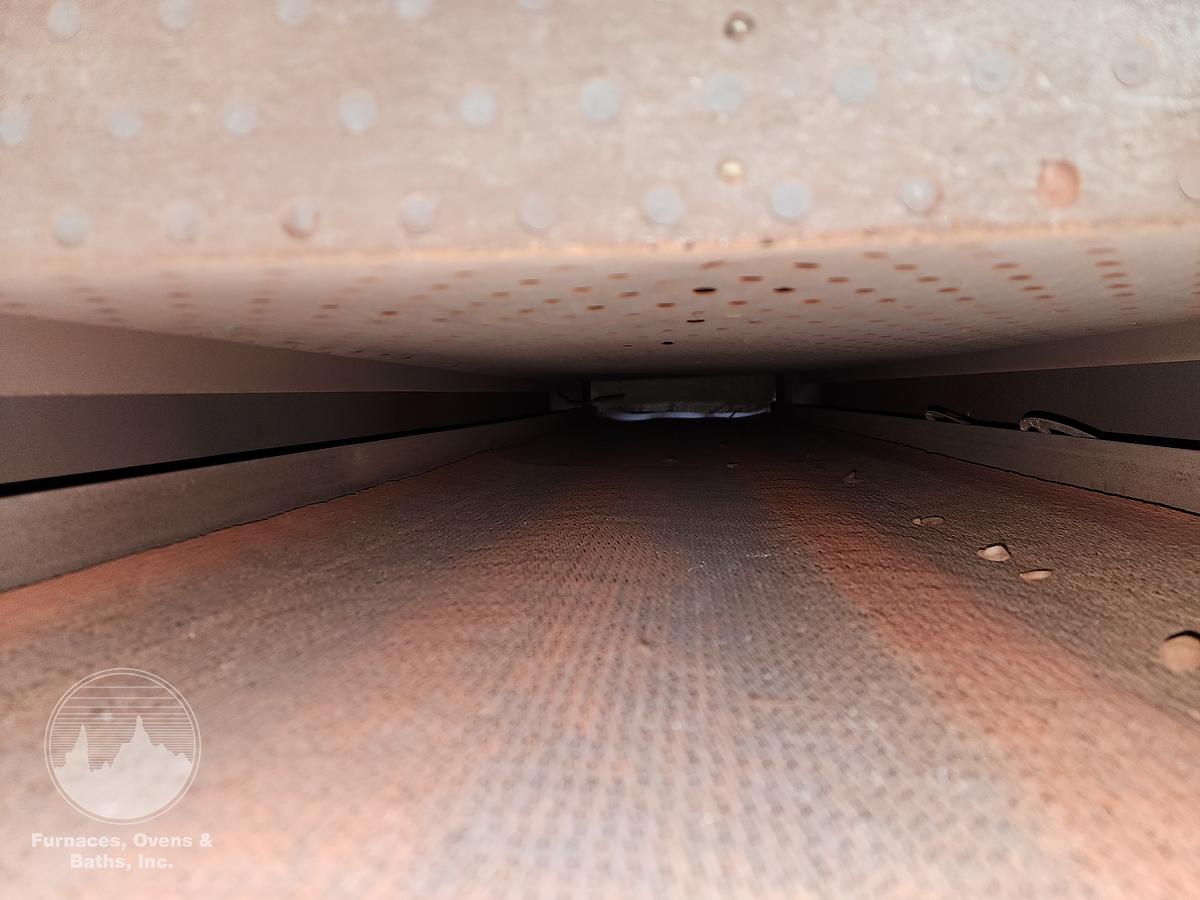 Used 18"W x 4" High x 72" Long, New England Oven Belt Conveyor Oven, Electric, 850-F