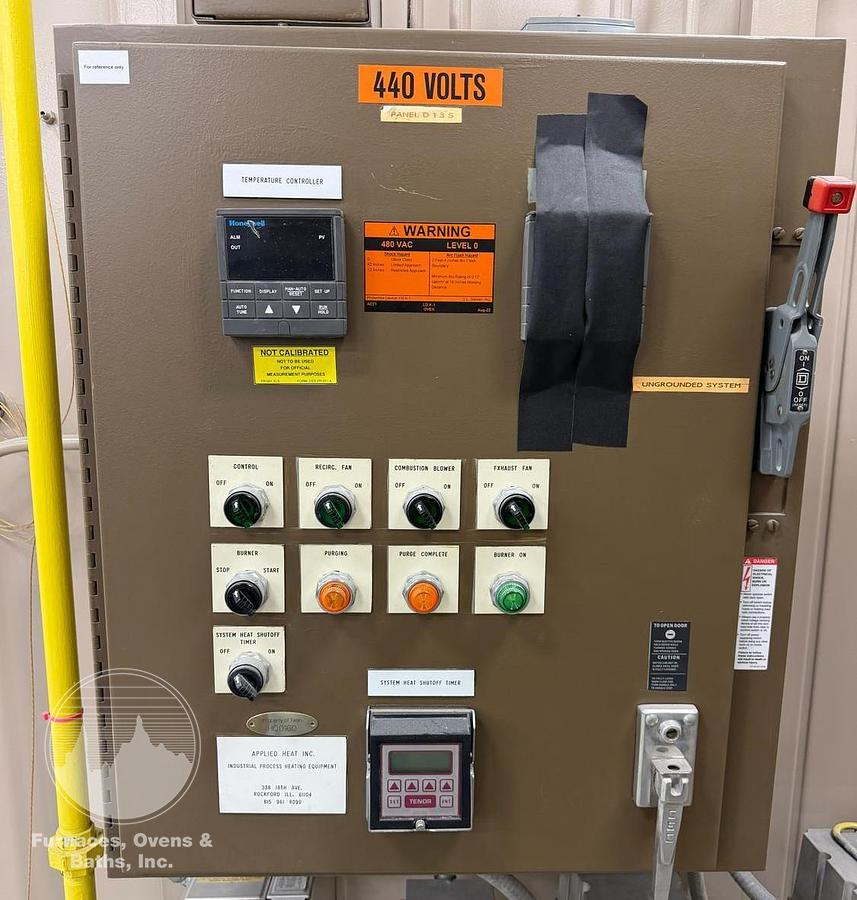 Used 96"W x 78"H x 168"(14')L, Wisconsin/Applied Heat Walk-In Oven, 500°F, Gas Fired