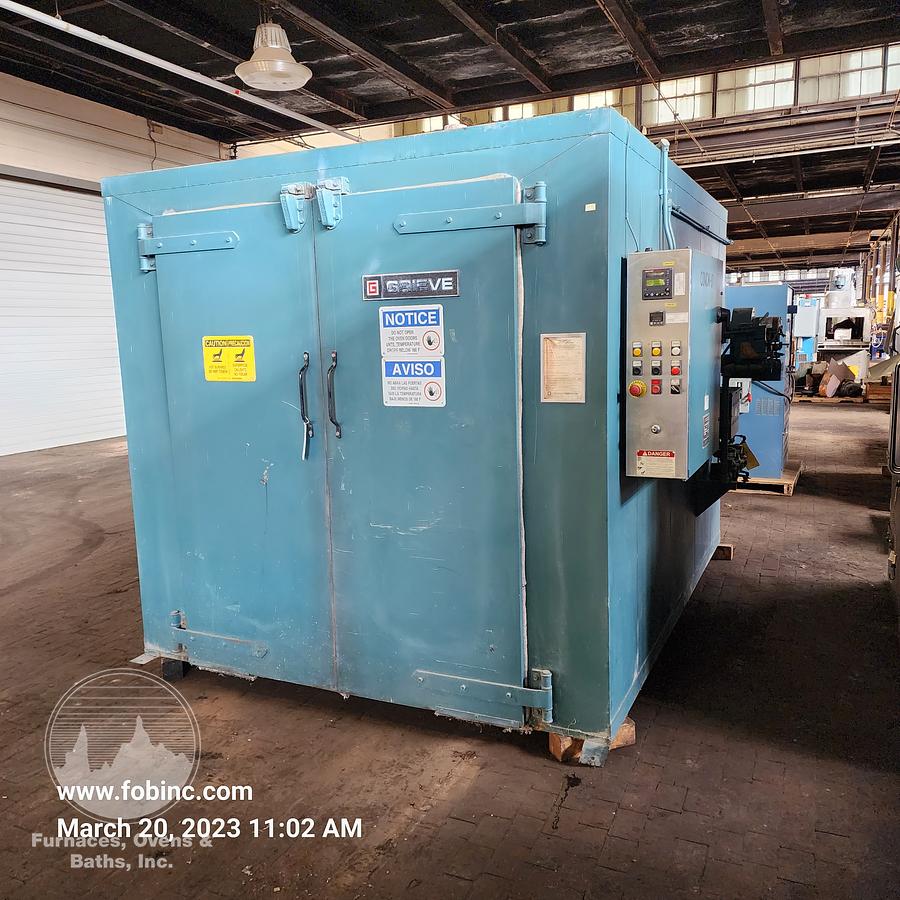 Used 60"W x 72"H x 72"L Grieve WRH 566-800 Gas Fired Walk-In Oven, 800°F