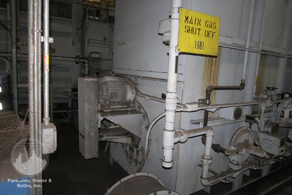 Used Surface Combustion Box Temper 36"W x 36"H x 72"L, Gas Fired, 1400°F