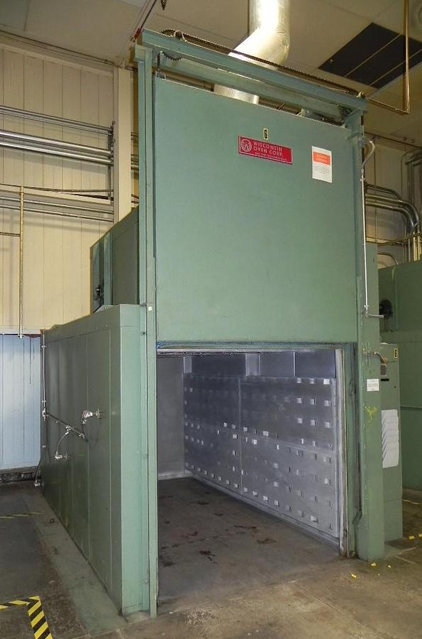 Used 72"W x 72"H x 132"L (11'), Wisconsin Walk-In Oven SWT-6116-E, 600°F, Electric, Powered Exhaust