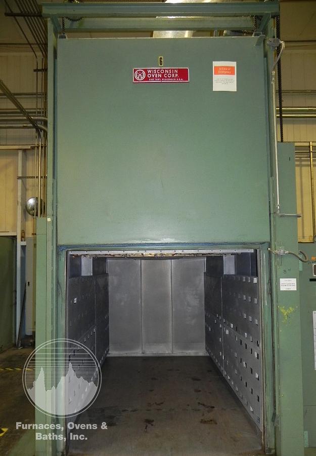 Used 72"W x 72"H x 132"L (11'), Wisconsin Walk-In Oven SWT-6116-E, 600°F, Electric, Powered Exhaust