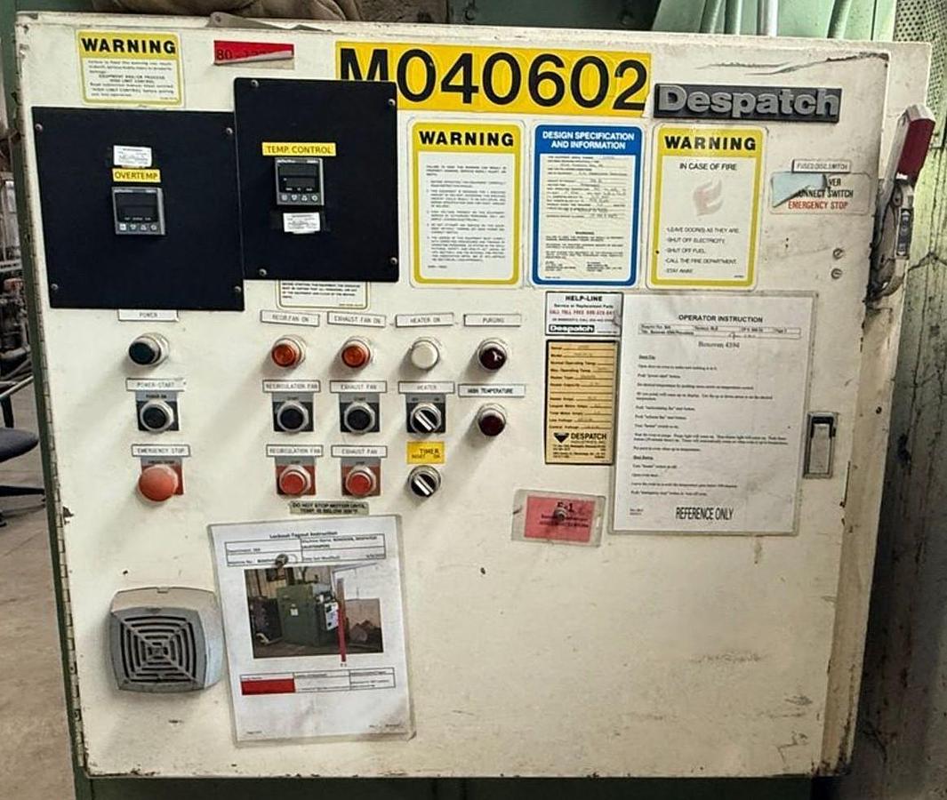 Used 38"W x 63"H x 38"L, Despatch Industries PWD2-52-1E, 650-F, Electric, Solvent Rated Walk-In Oven