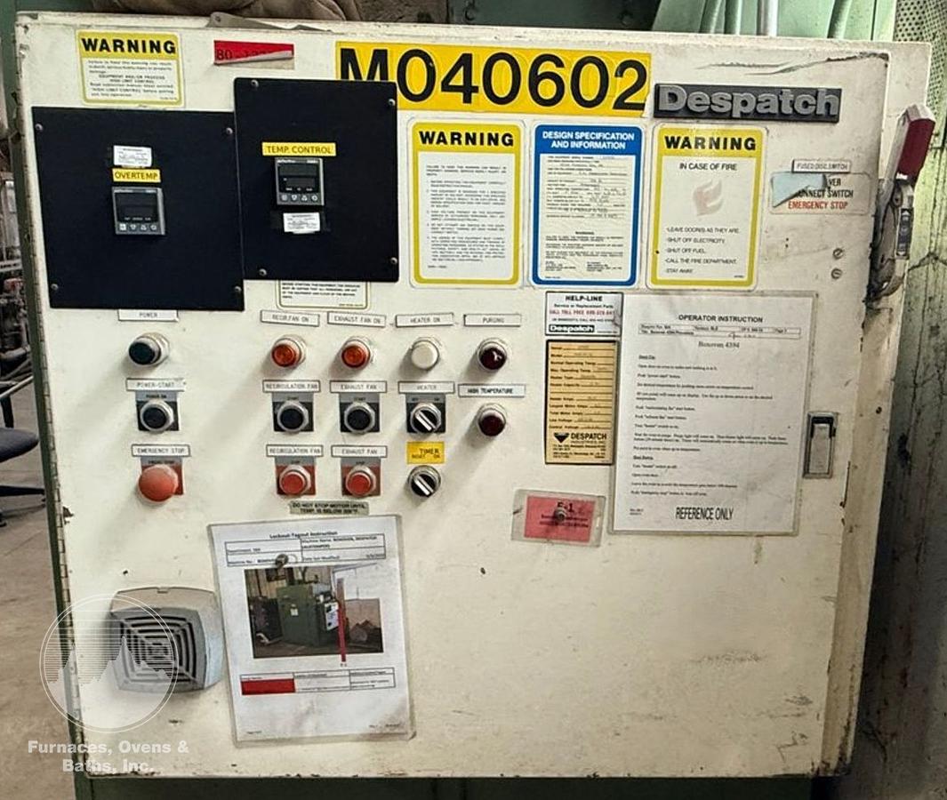 Used 38"W x 63"H x 38"L, Despatch Industries PWD2-52-1E, 650-F, Electric, Solvent Rated Walk-In Oven