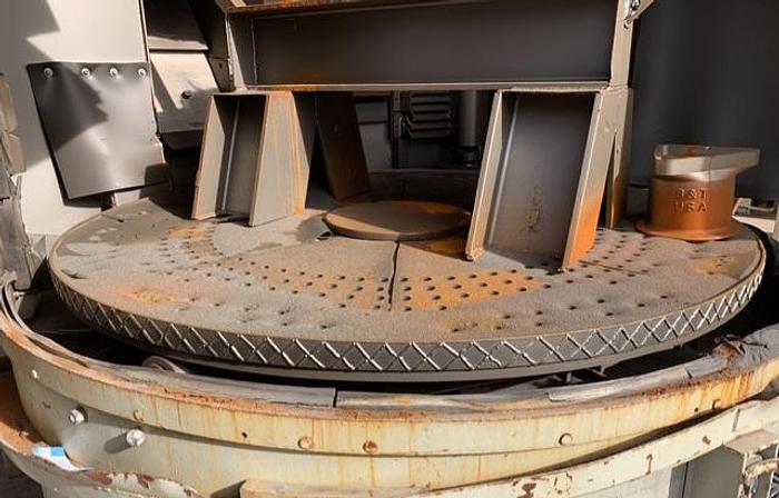 Used Pangborn 8LK 96" Diameter Table Blast w/Dust Collector