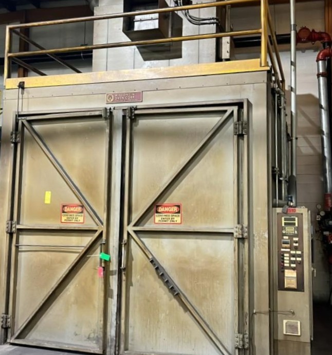 Used 120"W x 120"H x 168"L, Wisconsin Walk-In Oven SWH-101410-E, 500°F, Electric