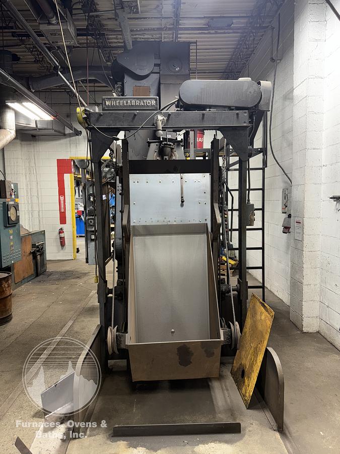 Used WHEELABRATOR 27" x 36" TUMBLAST w/Skip Hoist Loader