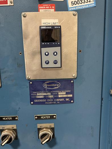Used 48"W x 72"H x 48"L, Gruenberg, Electric Walk-In Oven, 450°F