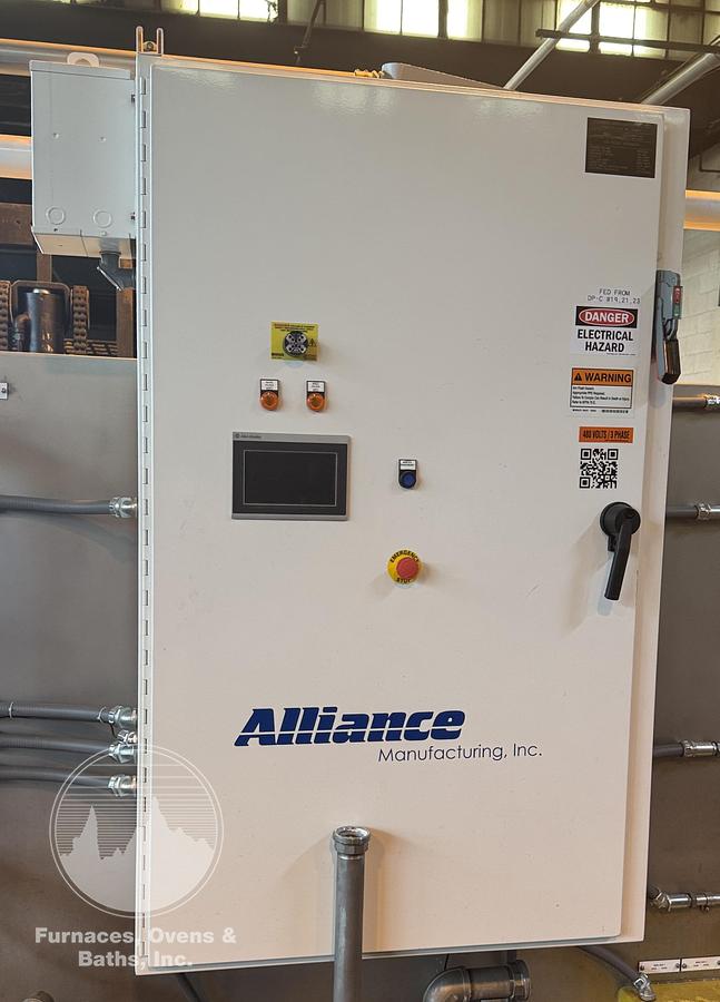 Used 24"W x 24" H - Alliance Manufacturing Aquamaster - CB-2400E, Wash, Rinse and Heated Blow-Off, UNUSED CONDITION