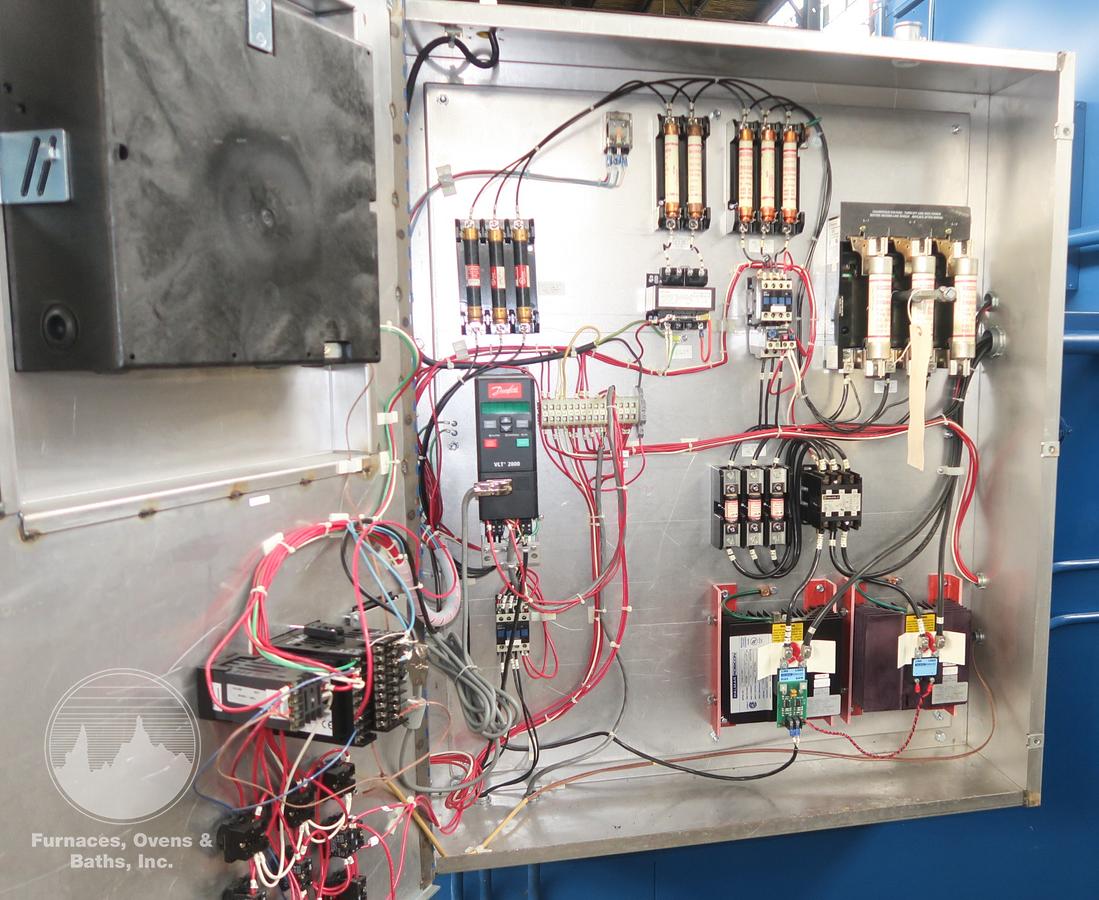 Used 42"W x 14"H x 25'L Grieve Belt Conveyor Oven, Electric, 250-F