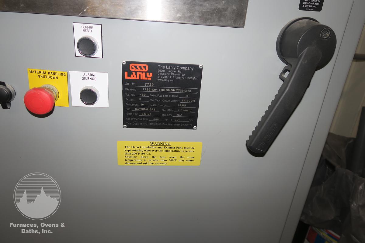 Used Lanly Conveyor Oven 44" Wide Belt, Gas Fired, 400°F, LIKE NEW