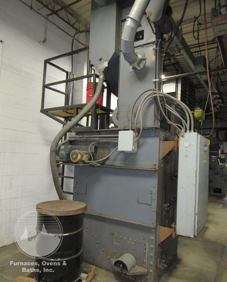 Used WHEELABRATOR WTB3 27" x 36" TUMBLAST CAPACITY 3 CU FT WITH LOADER