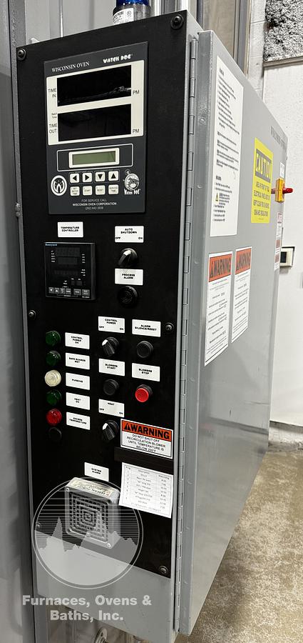 Used 48"W x 84"H x 72"L, Wisconsin Oven, Electric Walk-In Oven, Solvent Rated, 500°F