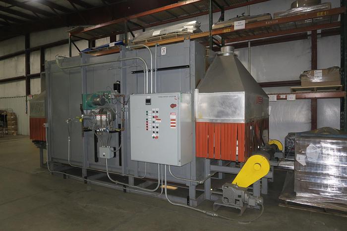 Used Wisconsin Oven Corporation 2 Lane Conveyor Oven, Natural Gas Fired, 650°F